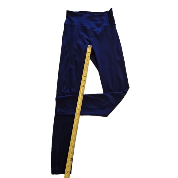 Girlfriend Collective Navy Blue High Rise Full Length Leggings - Size S - Picture 5 of 7